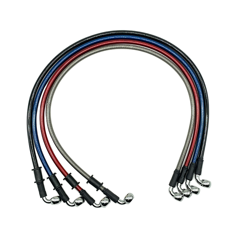 2Pcs Black 300mm To 2200mm 90° - Brake Line Motorcycle review and price